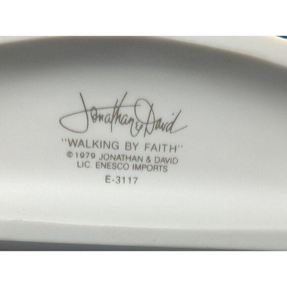 Precious Moments "Walking By Faith" Figurine # E-3117, 1979 - Picture 10 of 10